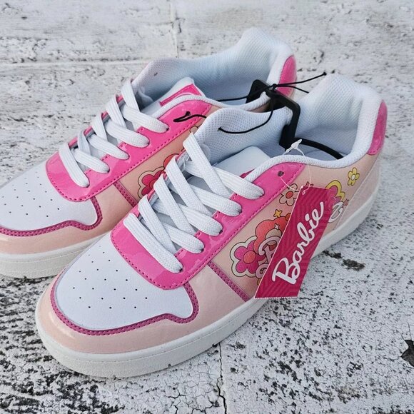 Barbie Women Shoes Pink Sneaker Lace Up Casual Shoes Size 9 NWT - Picture 6 of 10